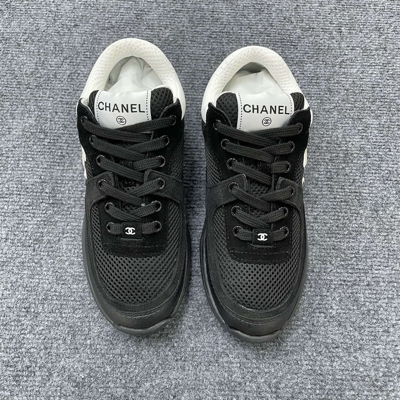 Chanel Low Top Trainer Black White G38299 Y55720 K3845 (9) - newkick.vip